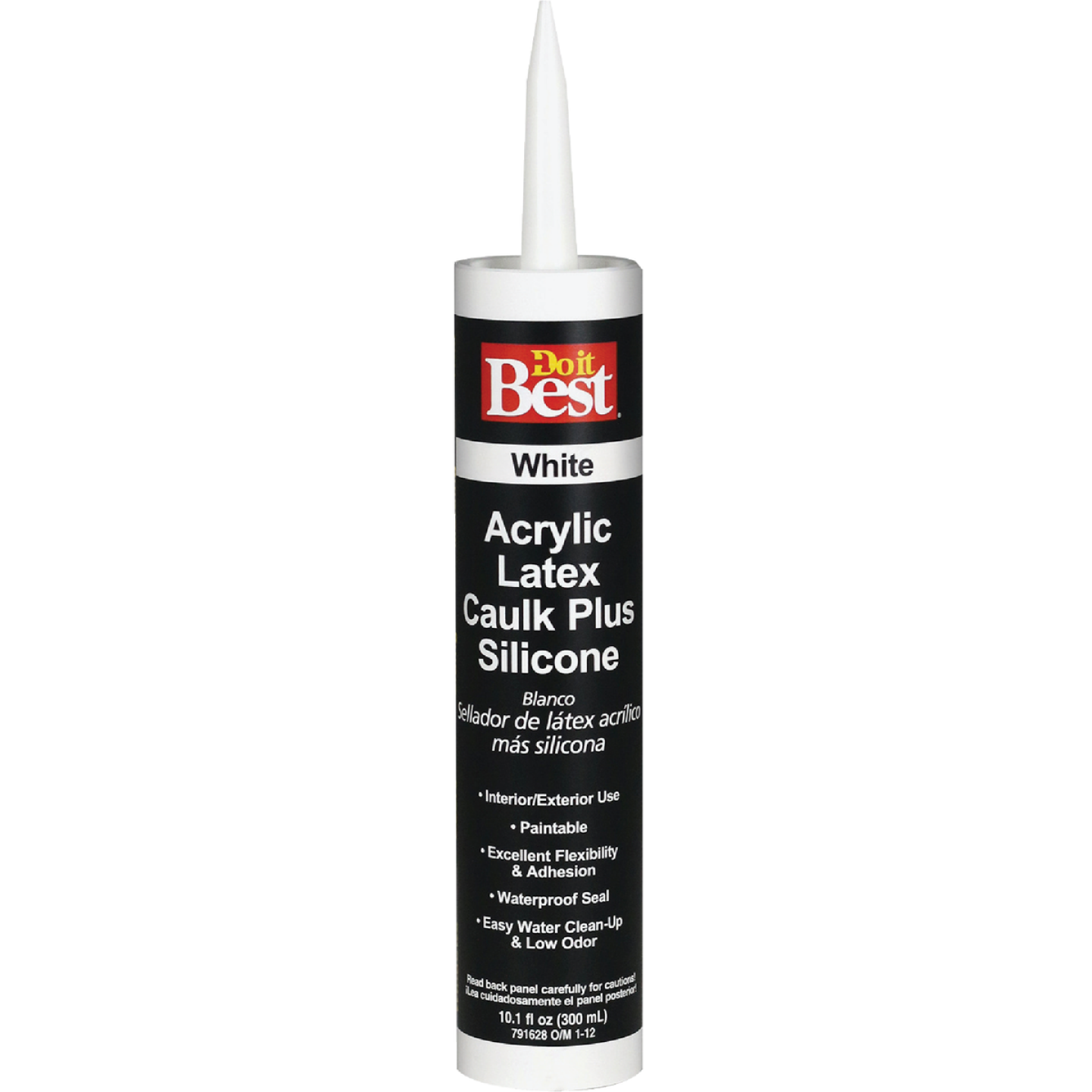 Do it Best 10.1 Oz. White Siliconized Acrylic Latex Caulk Image 1