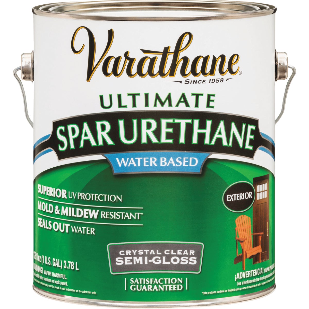Varathane Semi-Gloss Clear Water Based Exterior Spar Urethane, 1 Gal. Image 2