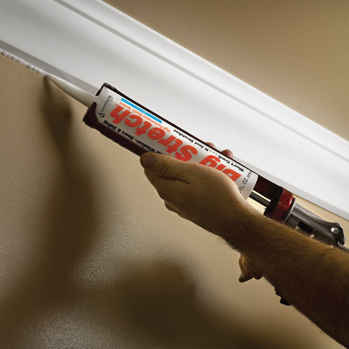 Sashco Big Stretch 10.5 Oz. Acrylic Elastomeric Caulk, Redwood Image 5