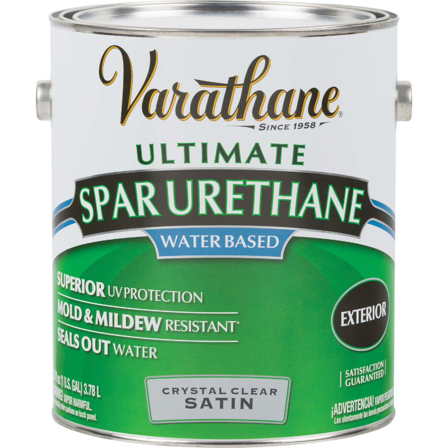 Varathane Satin Clear Water Based Exterior Spar Urethane, 1 Gal. Image 1