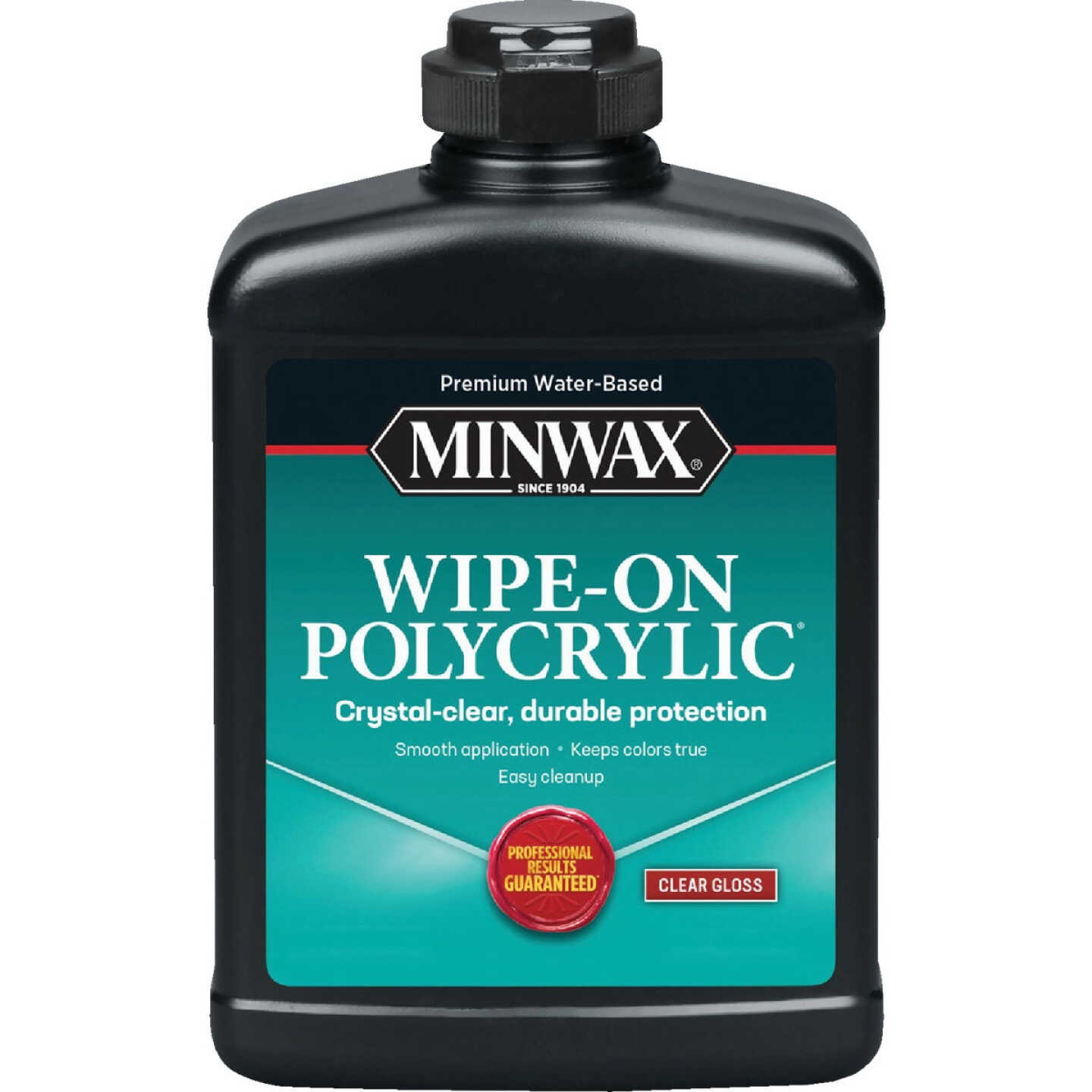 Minwax Gloss Water Based Wipe-On Interior Polycrylic, 1 Pt. Image 1