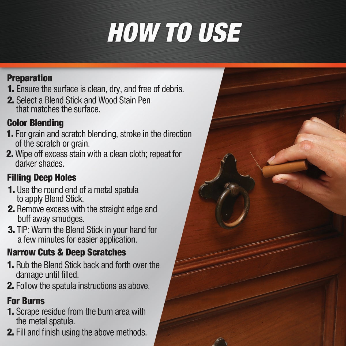 DAP Plastic Wood 6-Color Wood Finish Repair Kit Image 3