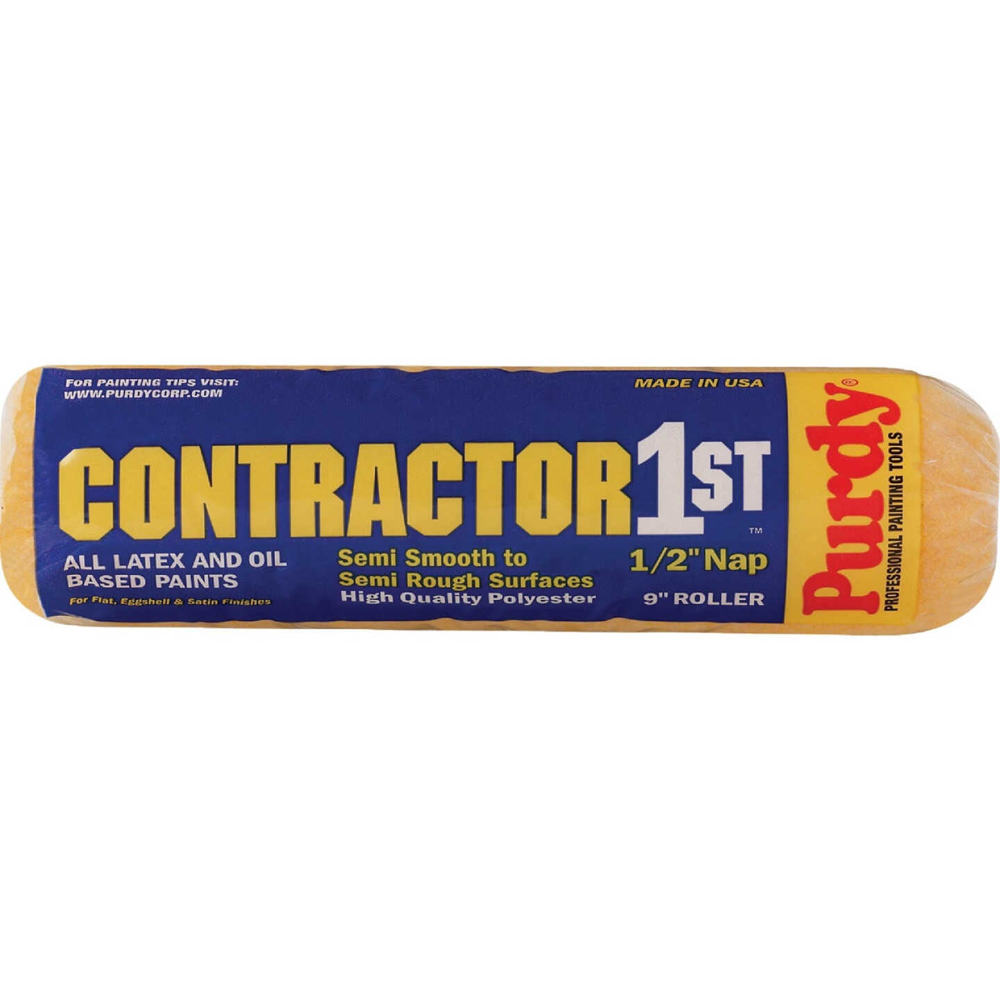 Purdy Contractor 1st 9 In. x 1/2 In. Knit Fabric Roller Cover Image 1