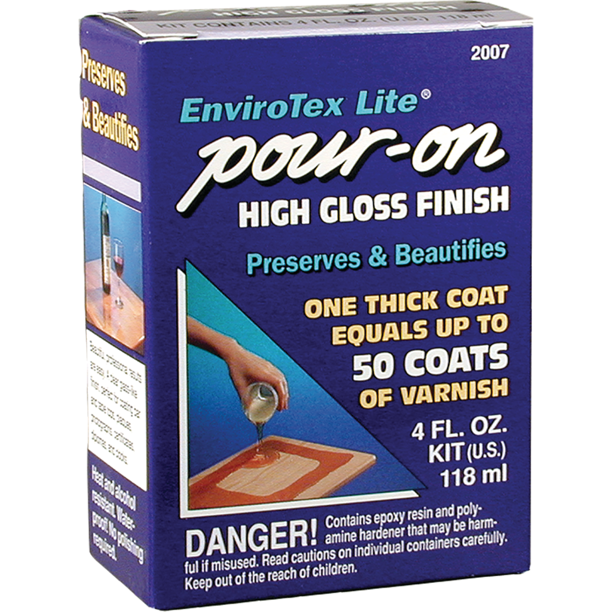 Envirotex Lite Pour-On 4 Oz. High Gloss Finish