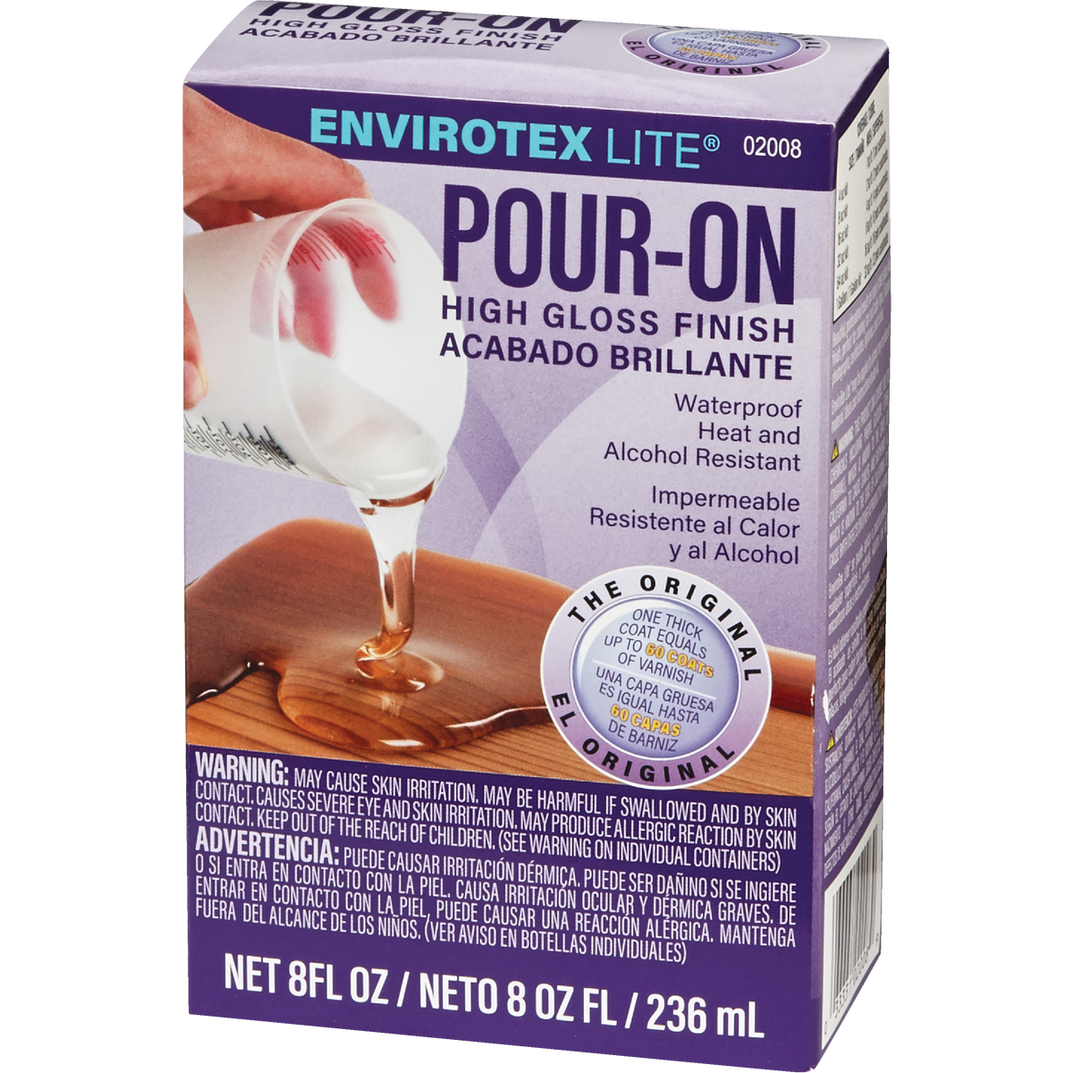Envirotex Lite Pour-On 8 Oz. High Gloss Finish Image 3