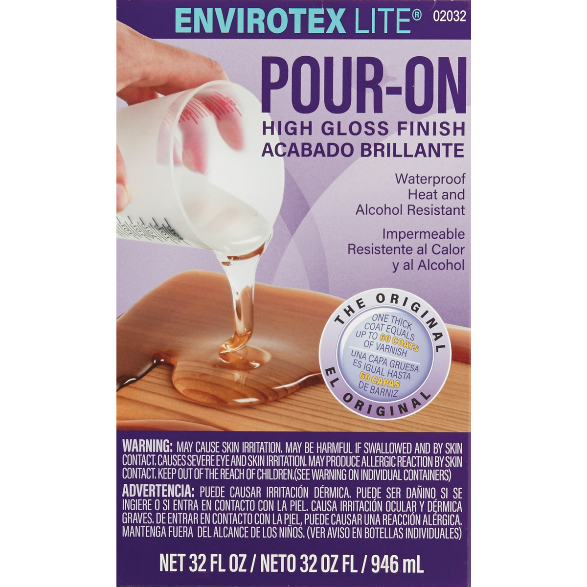 Envirotex Lite Pour-On 32 Oz. High Gloss Finish Image 2