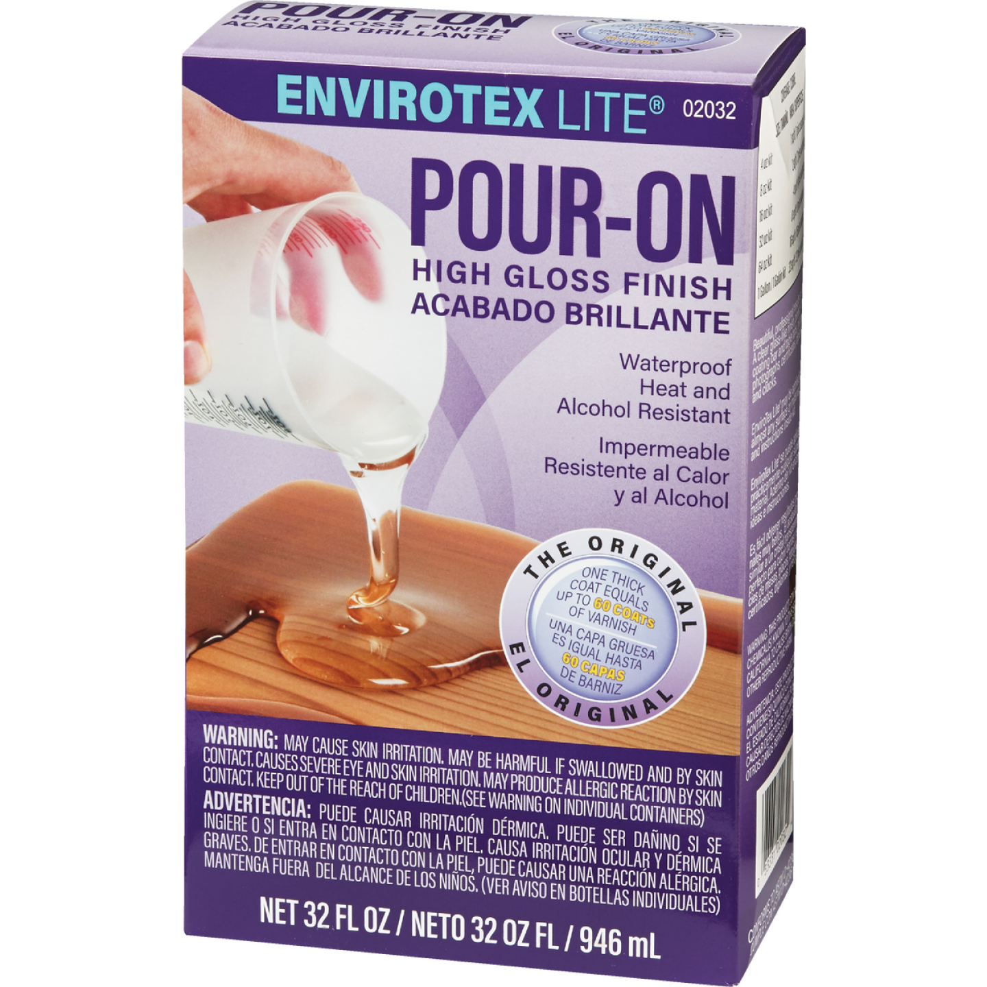 Envirotex Lite Pour-On 32 Oz. High Gloss Finish Image 3
