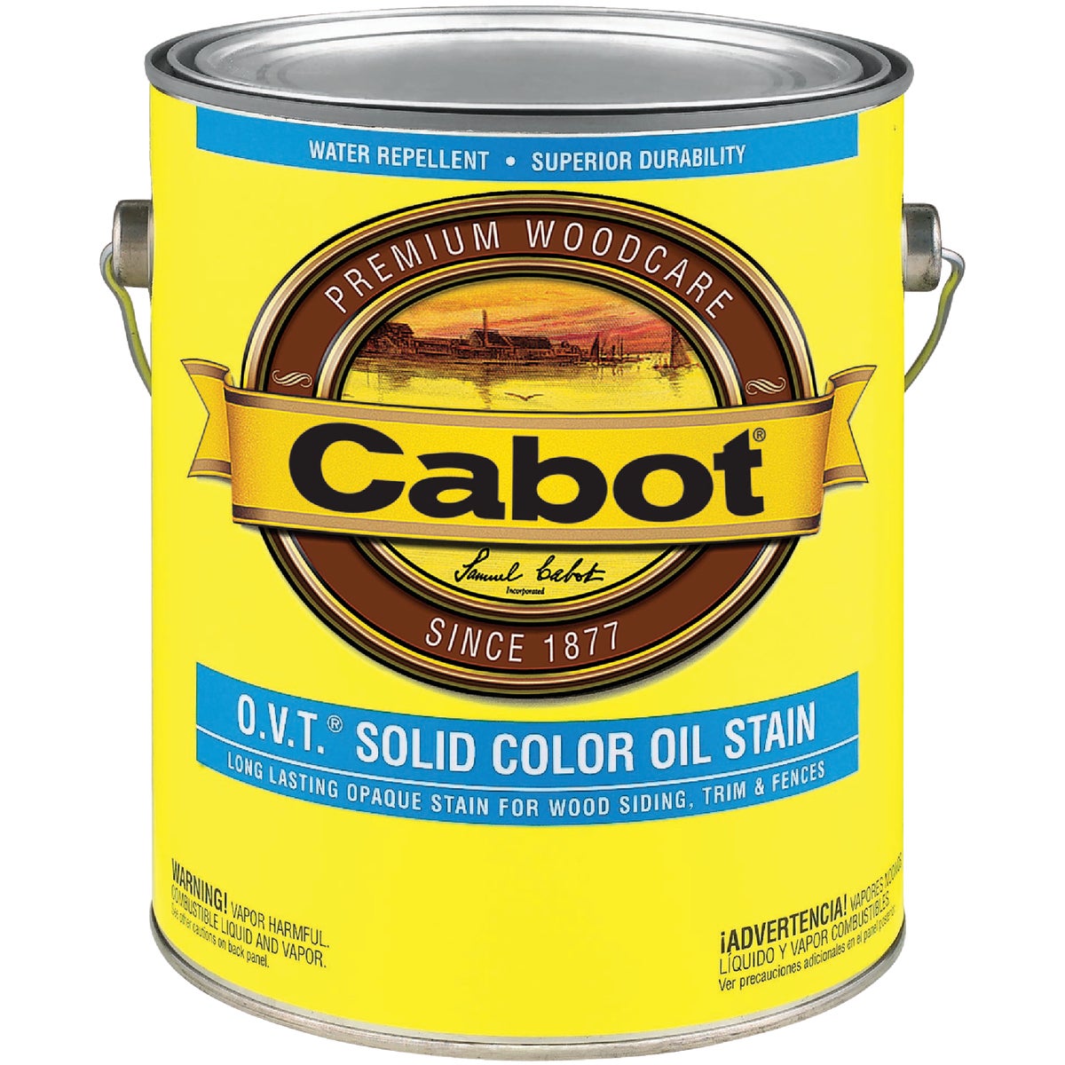 Cabot O.V.T. Solid Color Oil Exterior Stain, 6506 Neural Base, 1 Gal.