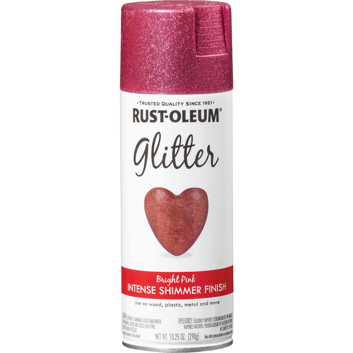 Rust-Oleum 10.25 Oz. Bright Pink Glitter Spray Paint Image 7