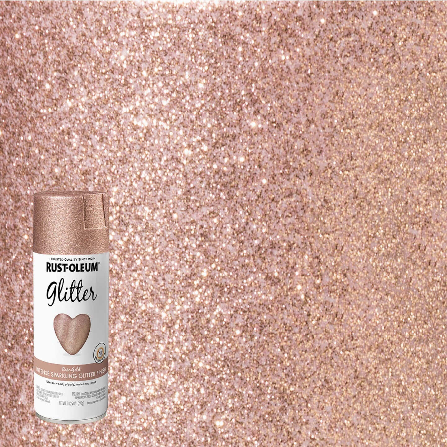 Rust-Oleum 10.25 Oz. Rose Gold Glitter Spray Paint Image 1