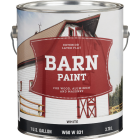 Do it Best Latex Flat Exterior Barn Paint, White, 1 Gal. Image 1