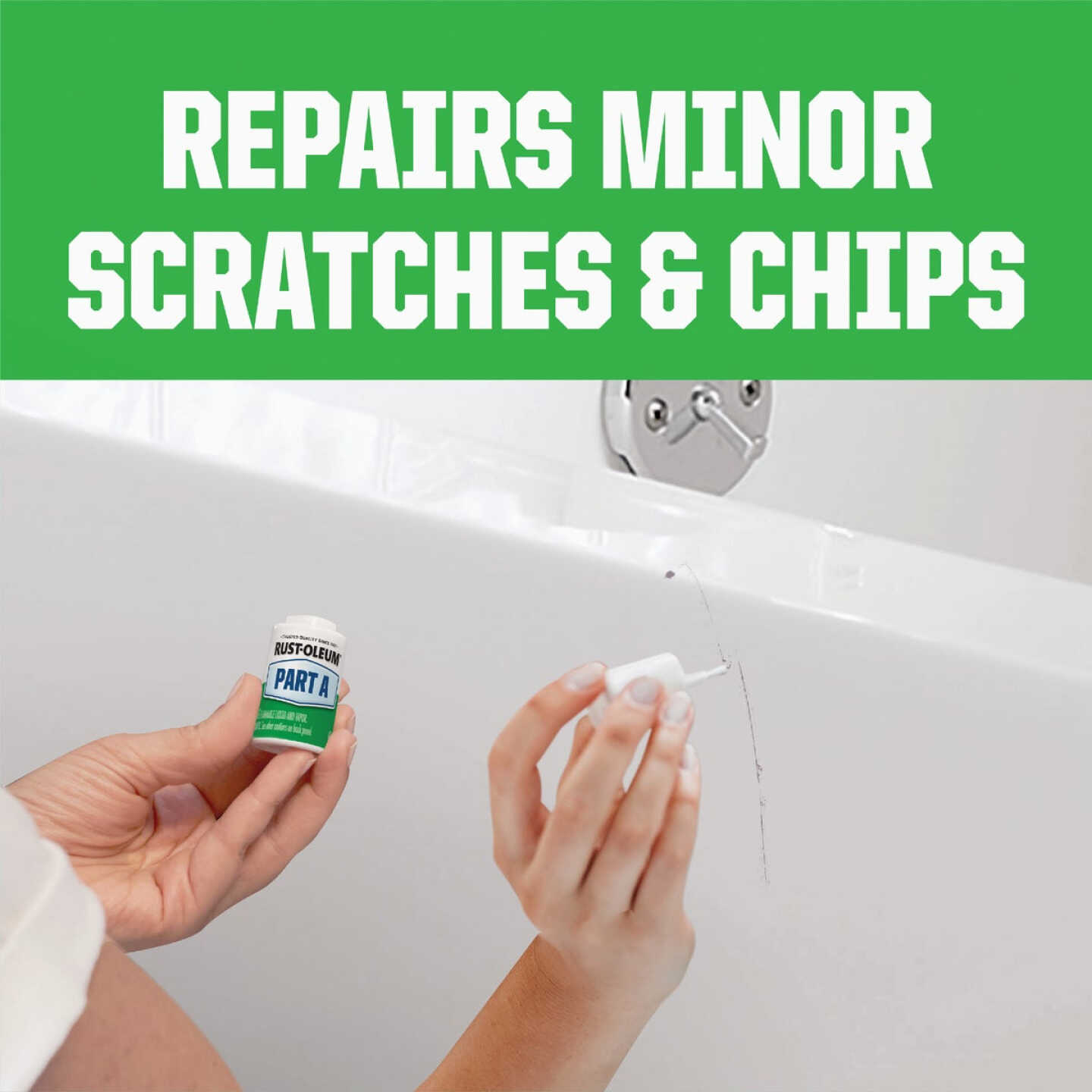 Rust-Oleum 0.45 Oz. Tub & Tile Touch-Up Gloss White Touch-Up Kit Image 3