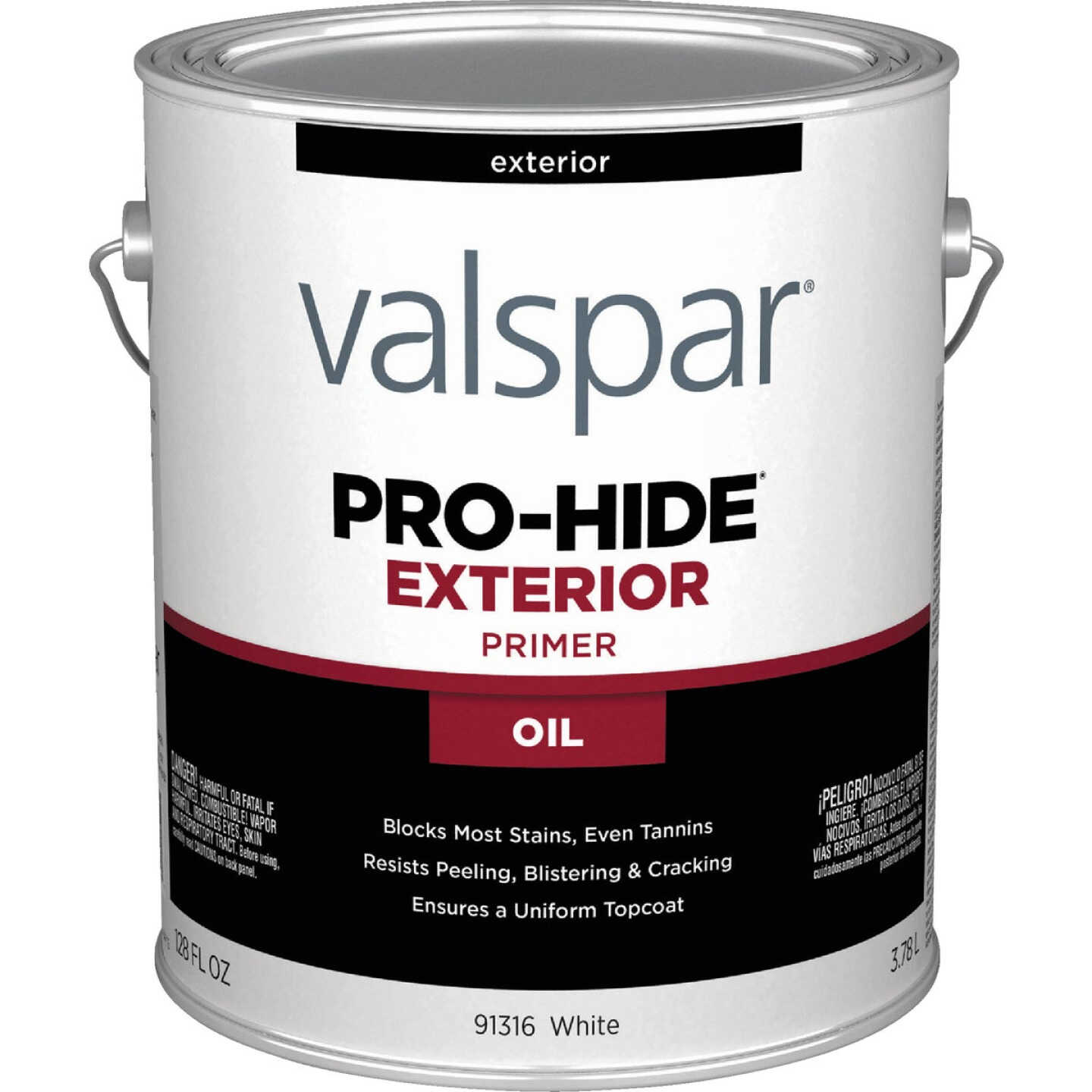 Valspar Pro-Hide Exterior Oil Based Primer, White, 1 Gal. Image 1