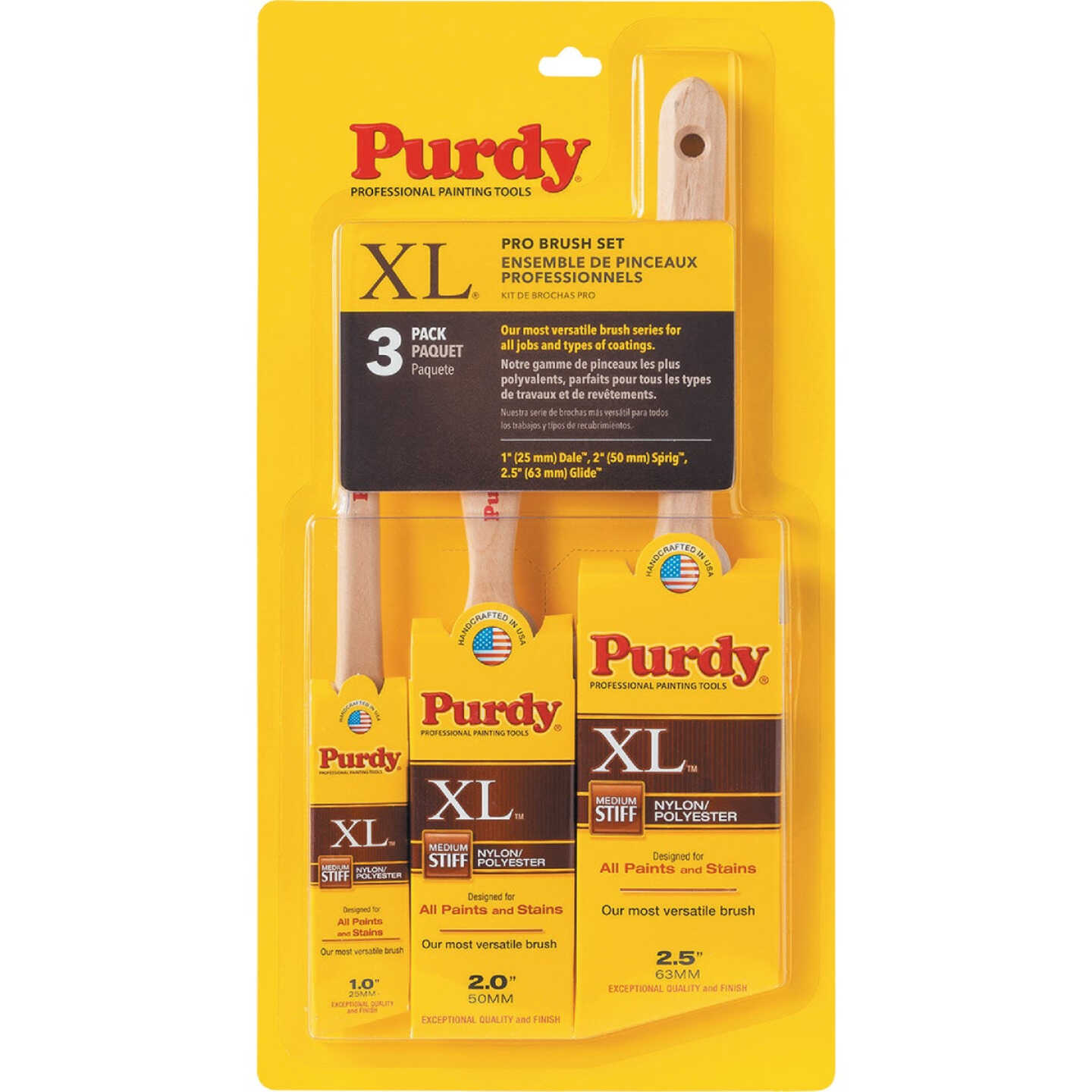 Purdy XL Pro Paint Brush Set (3-Pack) Image 1