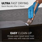 Minwax Polycrylic Clear Ultra Flat Protective Finish, 1/2 Pt. Image 5