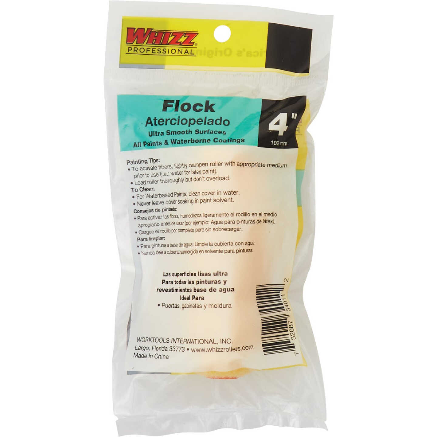 Whizz 4 In. Flock Roller Cover Image 4