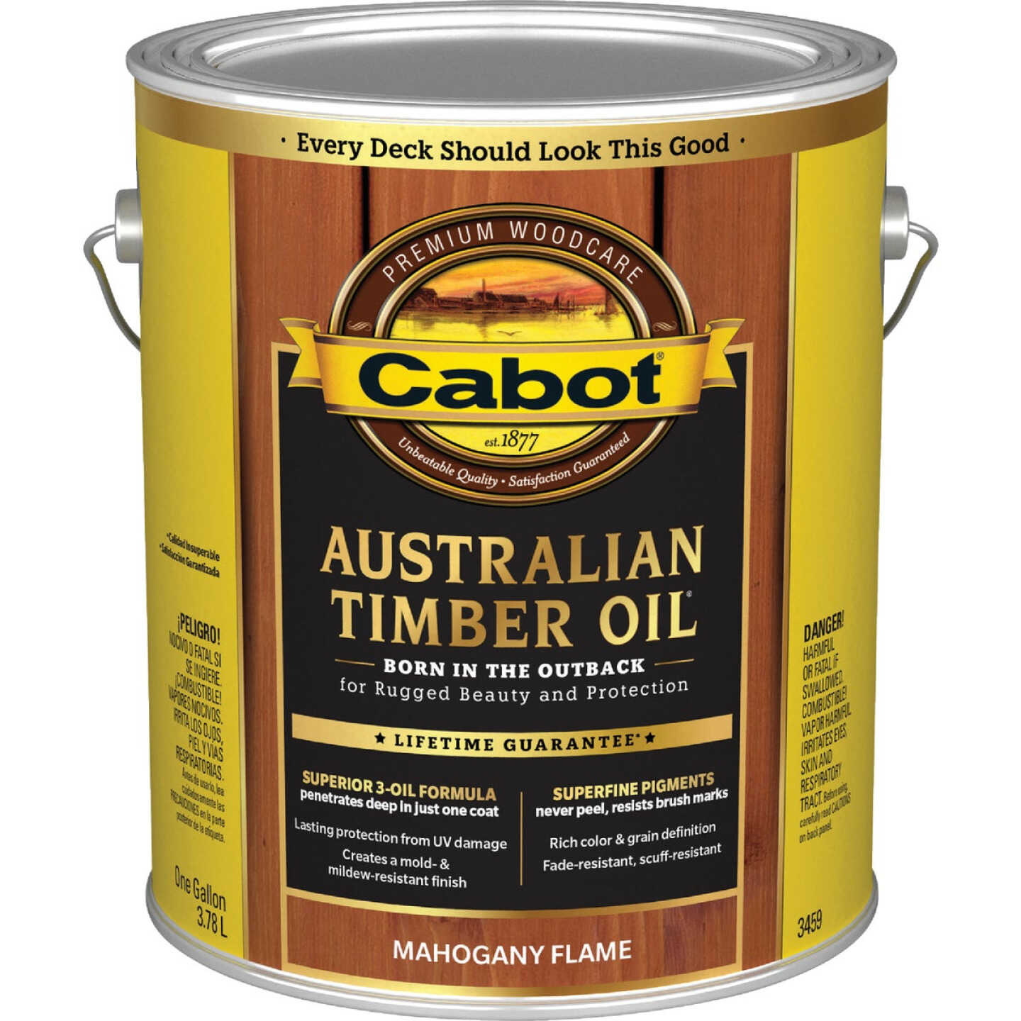 Cabot Australian Timber Oil, Mahogany Flame, 1 Gal. Image 7