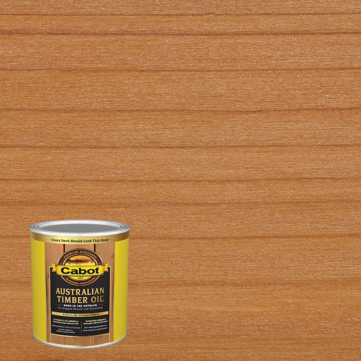 Cabot Australian Timber Oil, Honey Teak, 1 Qt.