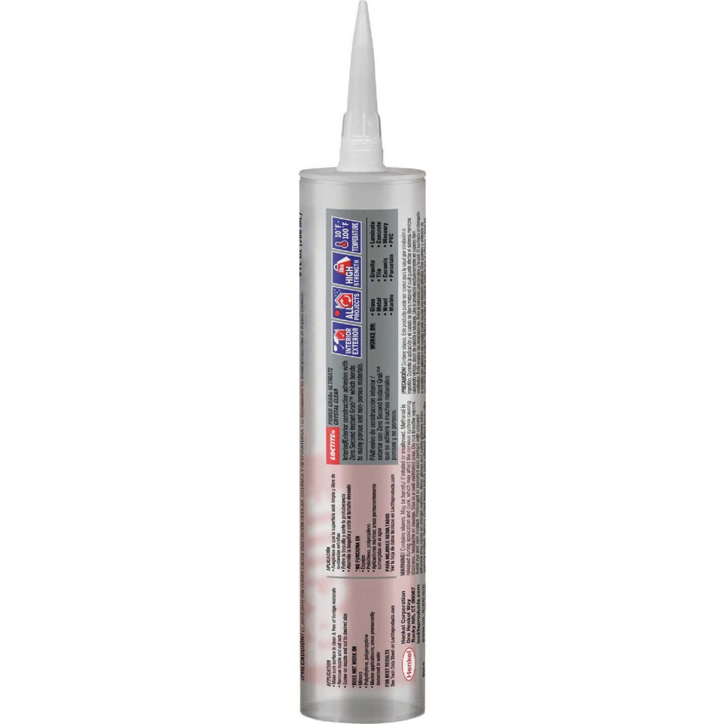 LOCTITE Power Grab 9 Oz. Crystal Clear Ultimate Construction Adhesive Image 6