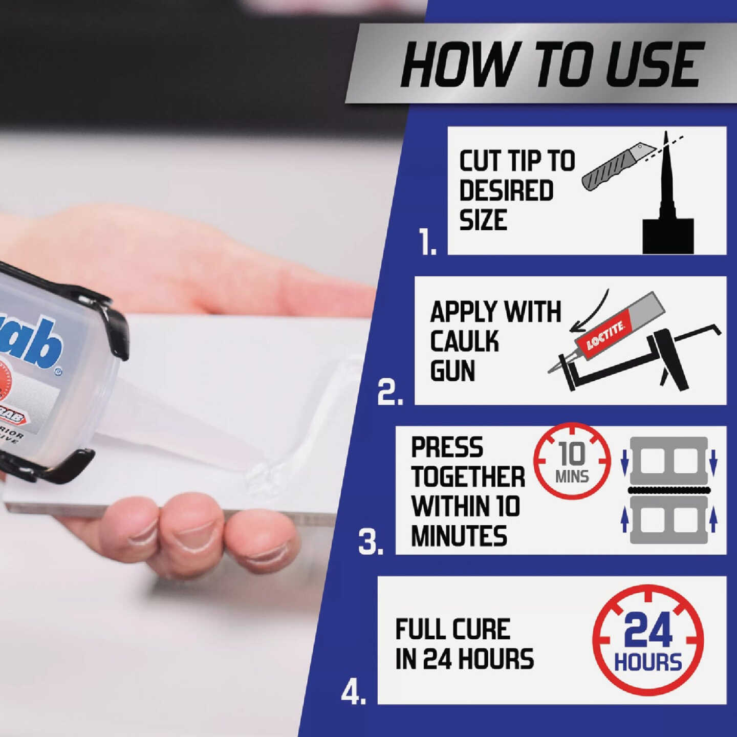 LOCTITE Power Grab 9 Oz. Crystal Clear Ultimate Construction Adhesive Image 3