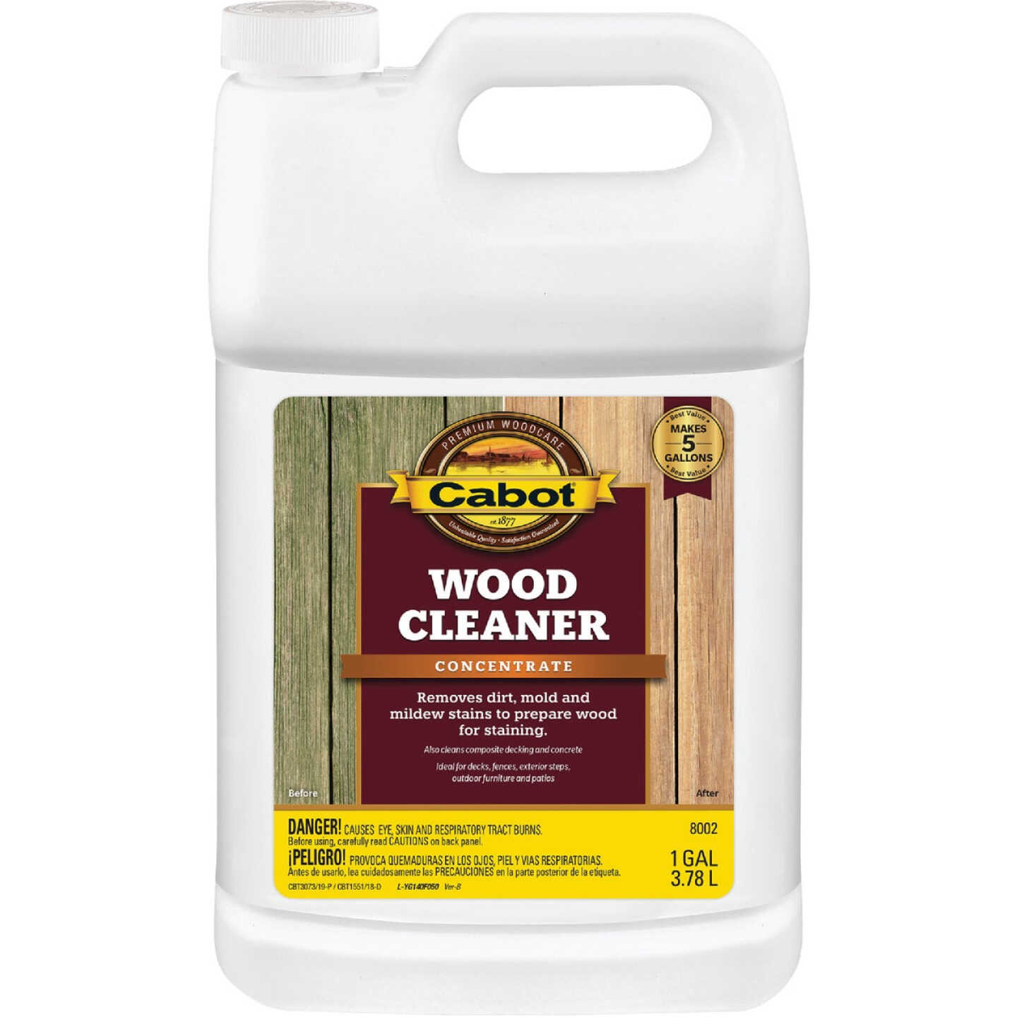Cabot Wood Cleaner Concentrate, 1 Gal. Image 1