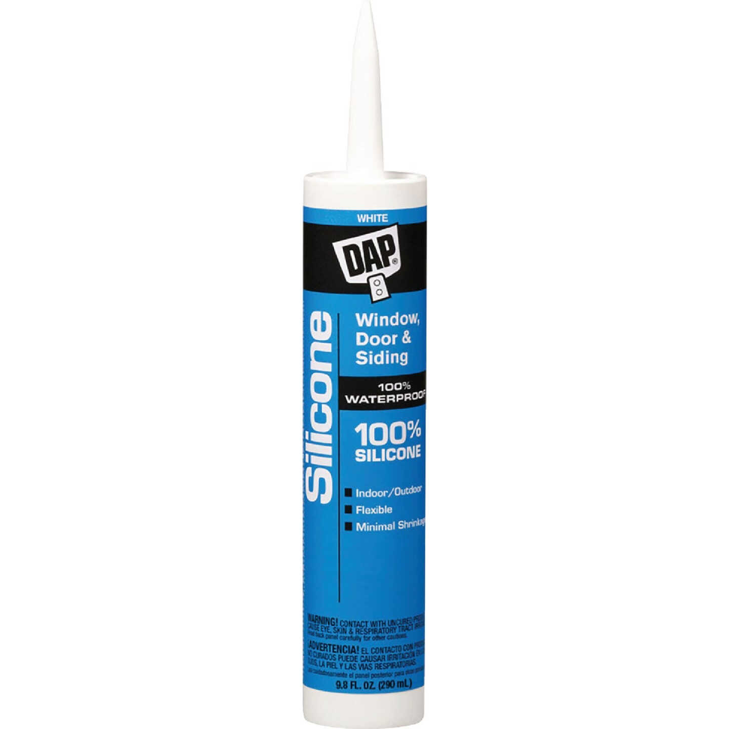 DAP 9.8 Oz. Window, Door & Siding Silicone Sealant, White Image 1