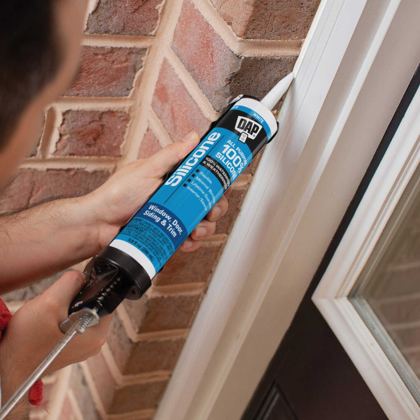 DAP 9.8 Oz. Window, Door & Siding Silicone Sealant, Clear Image 6