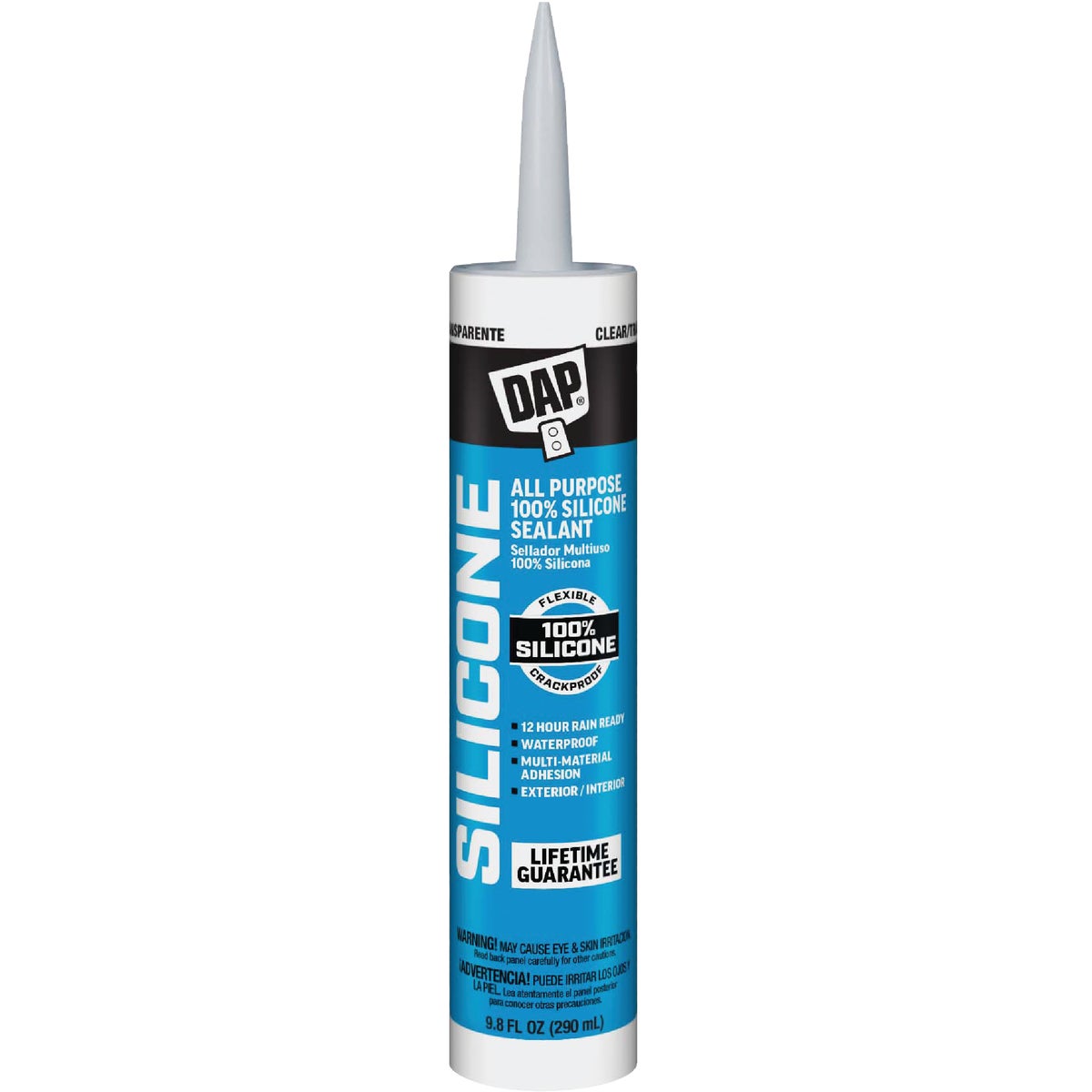 DAP 9.8 Oz. Window, Door & Siding Silicone Sealant, Clear
