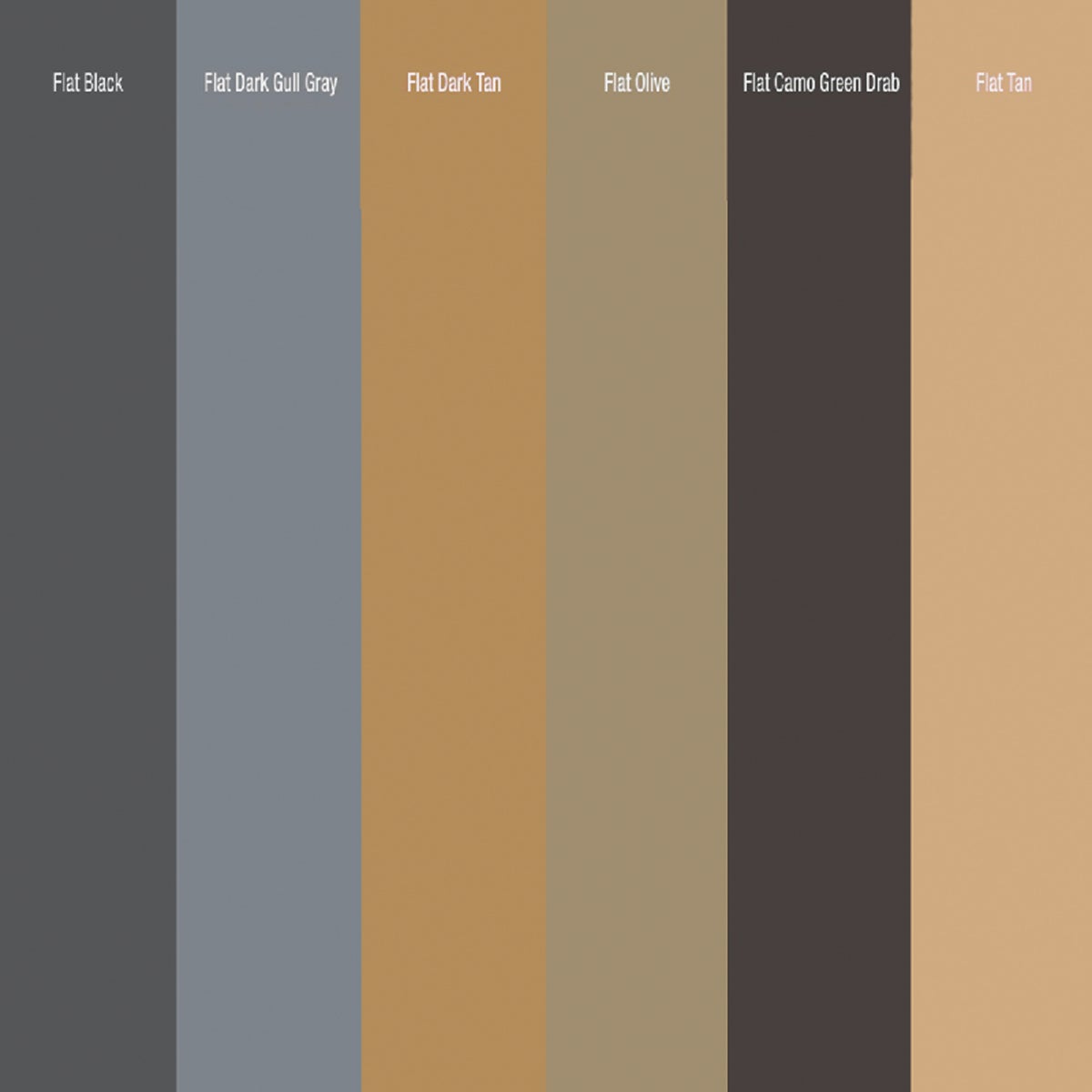 Testors Acrylic Paint Set (Black, Gray, Dark Tan, Olive, Green, Tan) Image 2