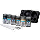 Testors Acrylic Paint Set (Black, Gray, Dark Tan, Olive, Green, Tan) Image 4