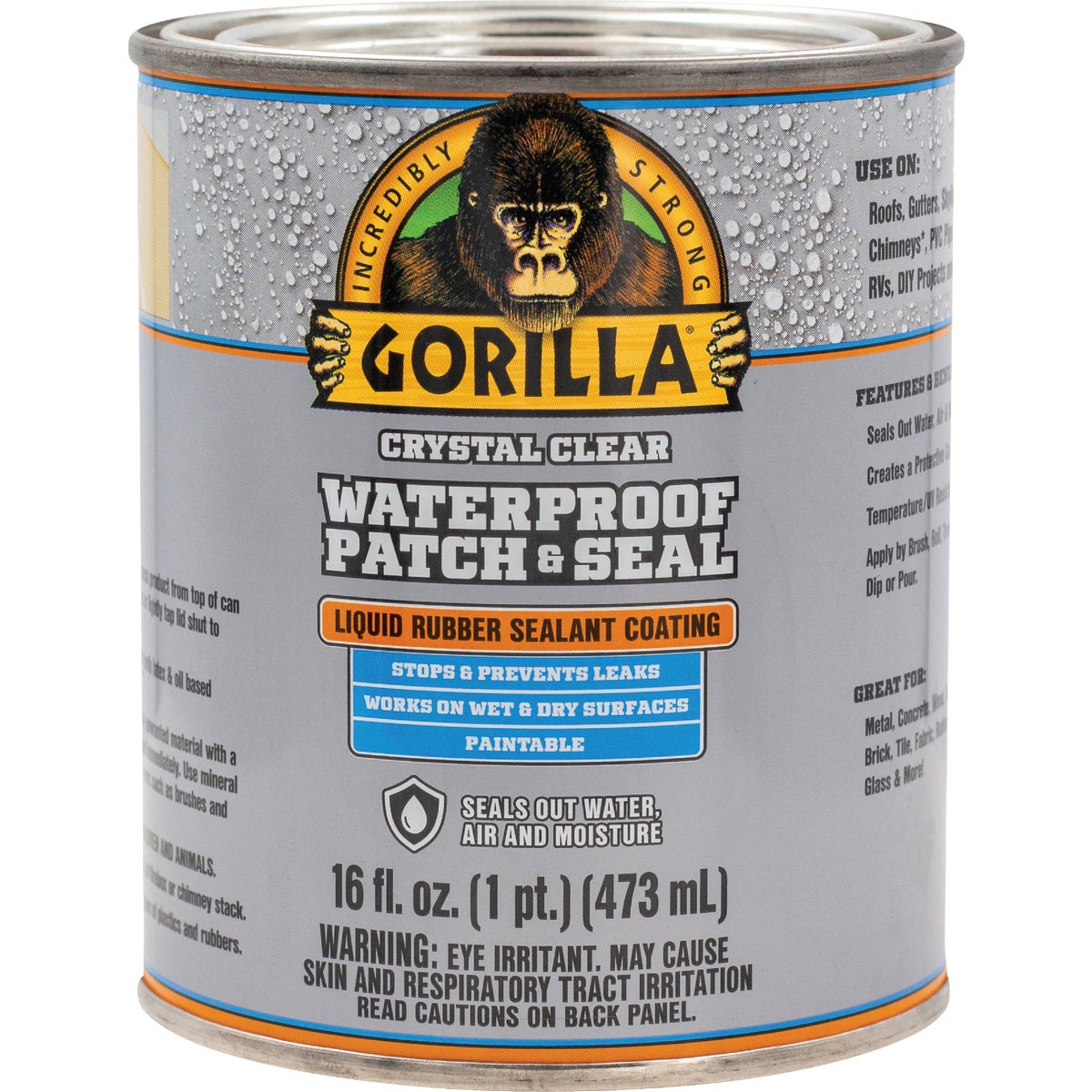 Gorilla 32 Oz. Clear Waterproof Patch & Seal Liquid