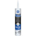 GE Supreme Silicone Window & Door Sealant, White, 10.1 Oz. Cartridge Image 1