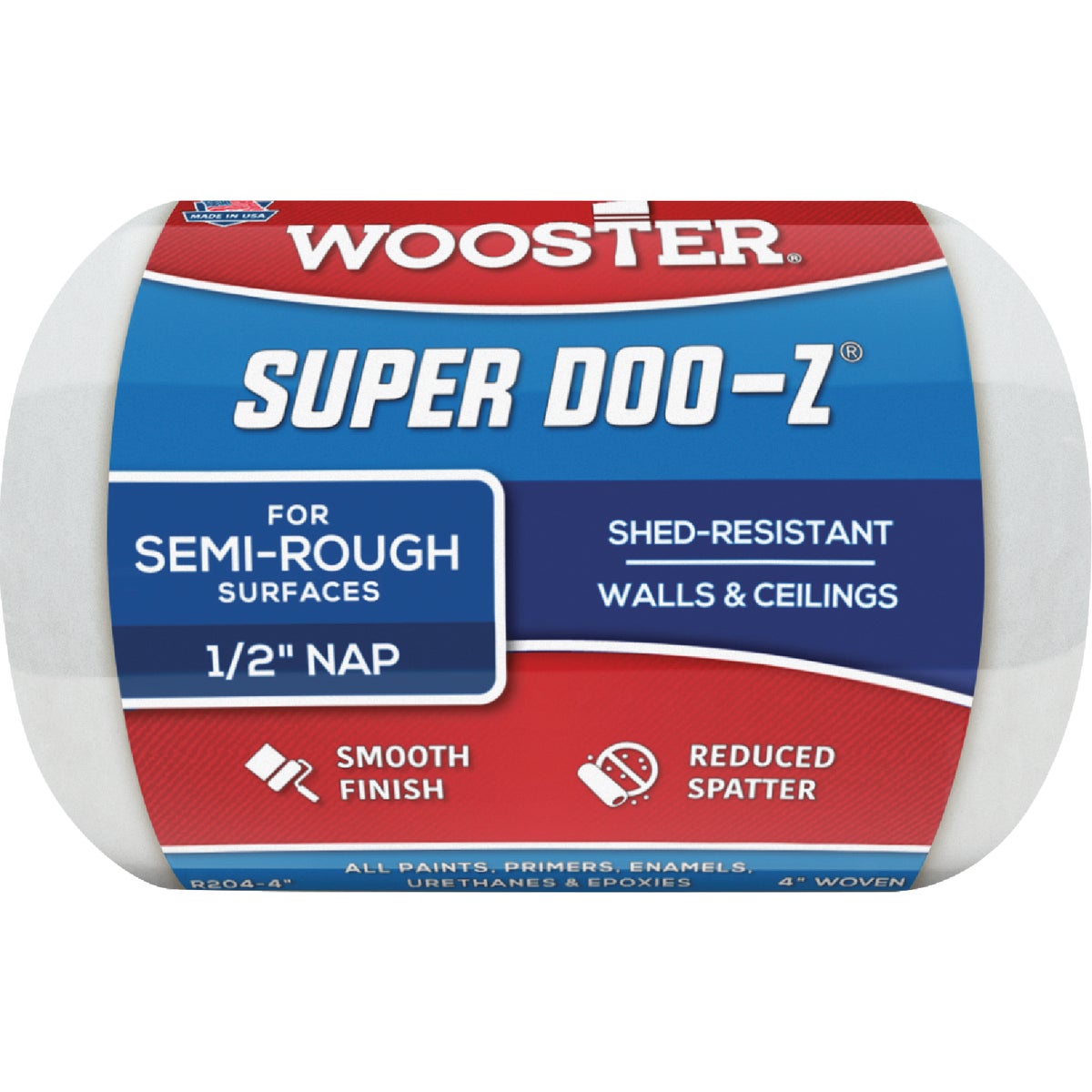 Wooster Super Doo-Z 4 In. x 1/2 In. Woven Fabric Roller Cover