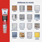 GE Supreme Silicone Kitchen & Bath Sealant, White, 2.8 Oz. Tube Image 4