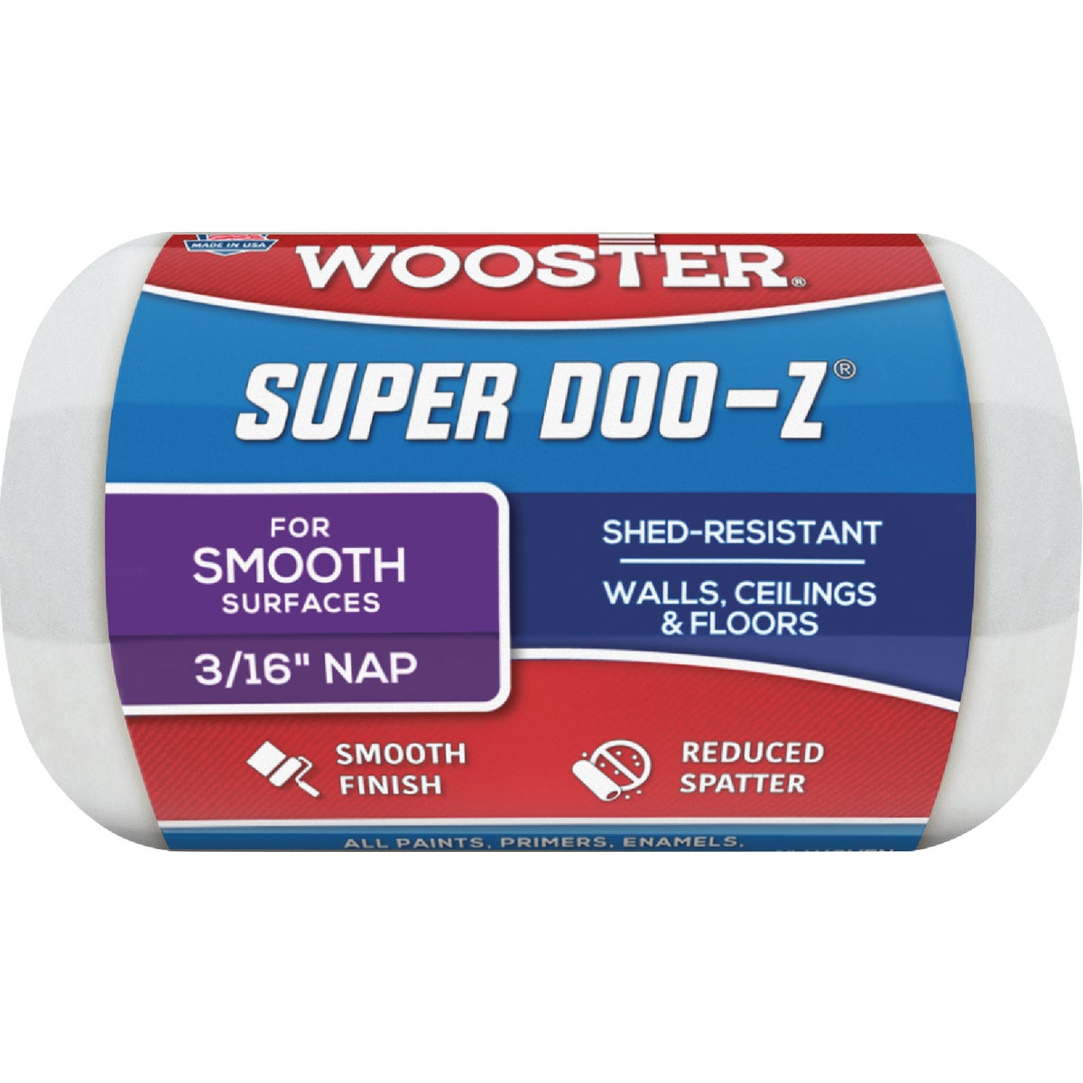 Wooster Super Doo-Z 4 In. x 3/16 In. Woven Fabric Roller Cover Image 1