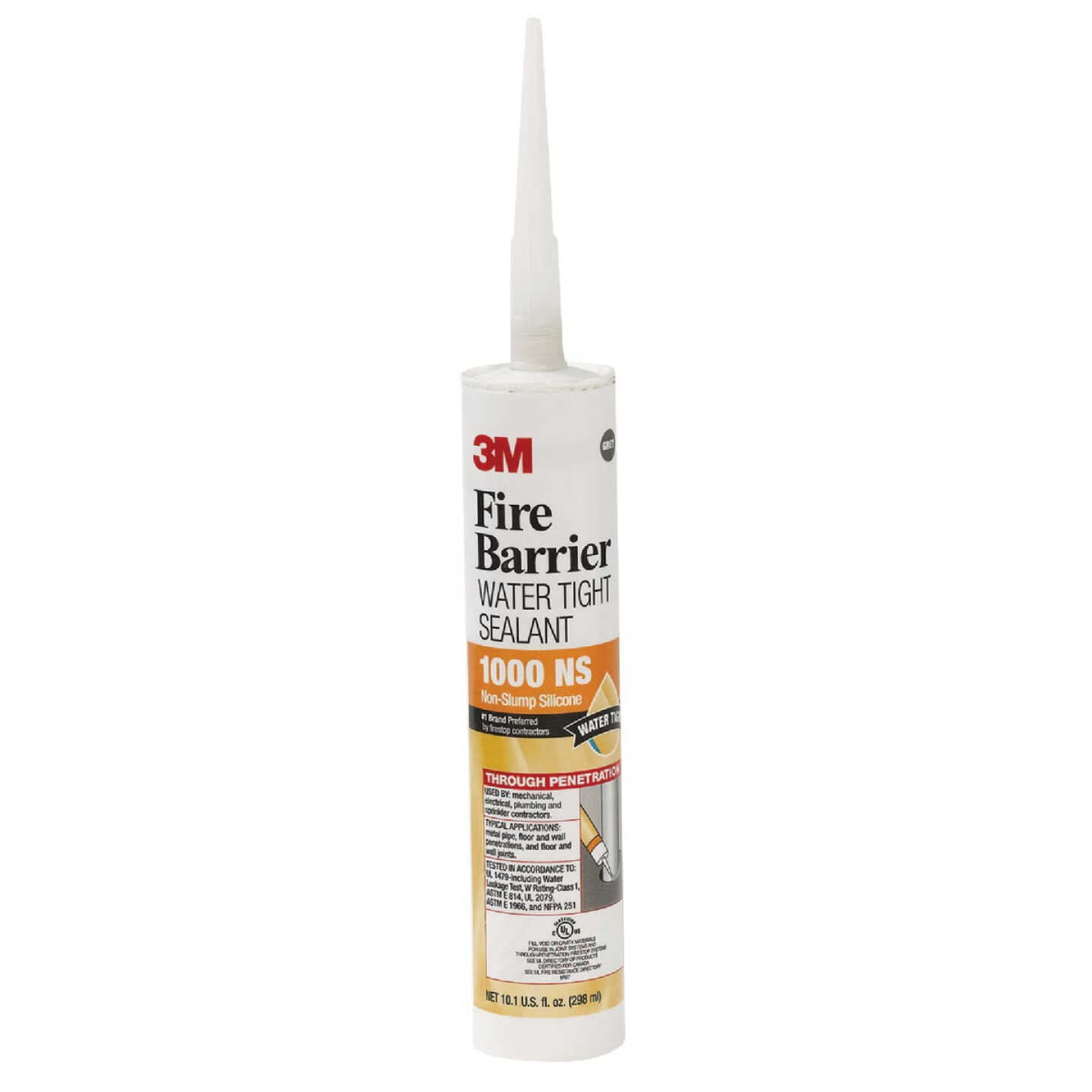 3M 10.1 Oz. Fire Barrier Water Tight Sealant, Gray Image 1