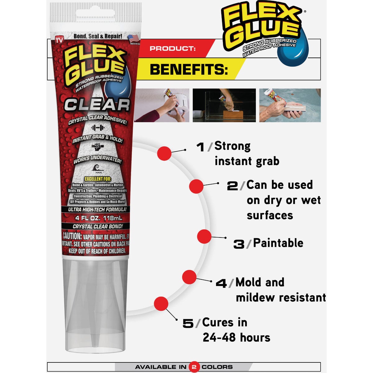 Flex Glue .75 Oz. White Multi-Purpose Adhesive Image 5
