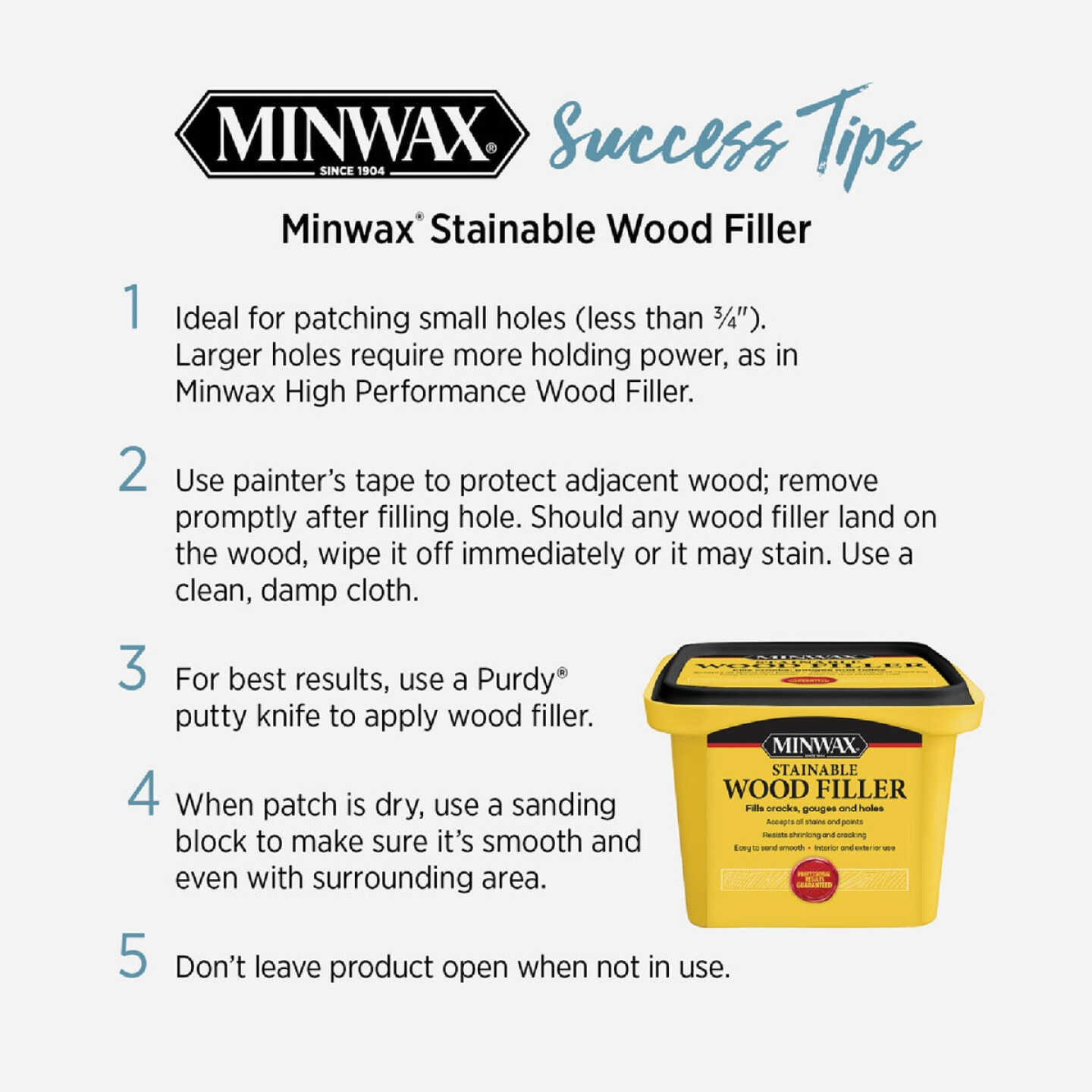 Minwax Natural 1 Oz. Wood Filler Image 4