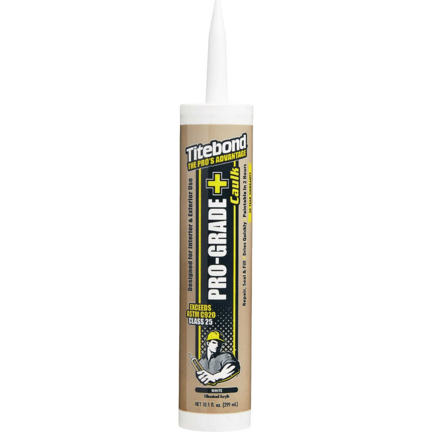 Titebond Pro Grade Plus 10.1 Oz. White Silicone Caulk Image 6