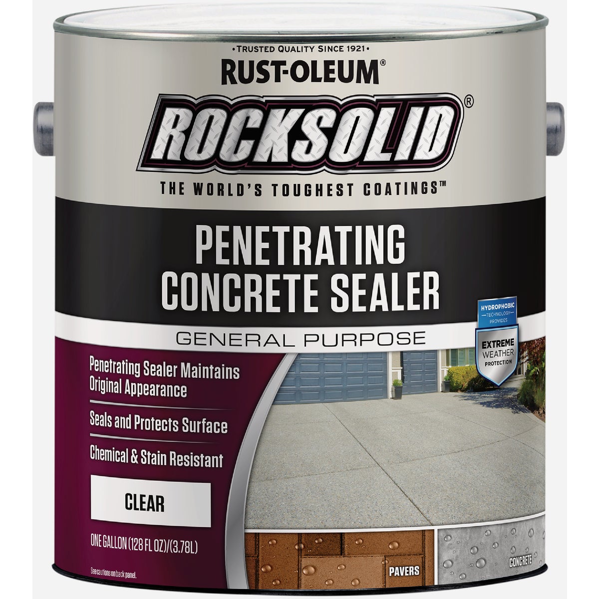 Rust-Oleum RockSolid Penetrating Concrete Sealer, 1 Gal., Clear