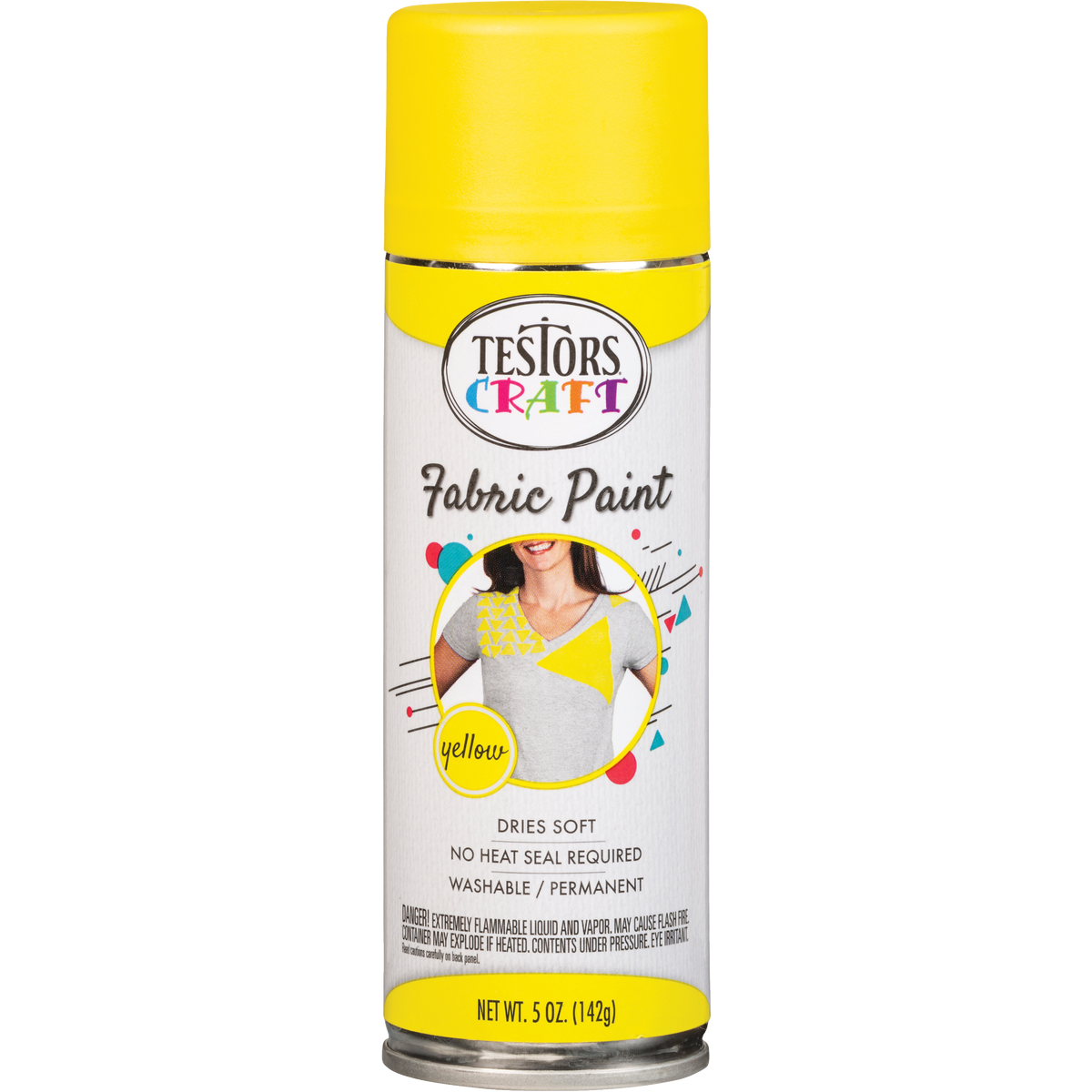 Testors Craft 5 Oz. Matte Yellow Fabric Spray Paint