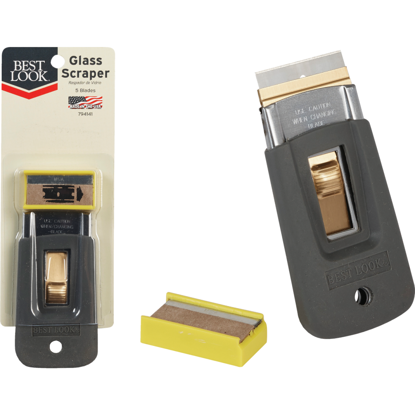 Best Look 3.75 In. SoftGrip Razor Scraper Image 1