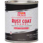 Do it Best Rust Coat Oil-Based Satin Enamel, Black, 1 Qt. Image 2
