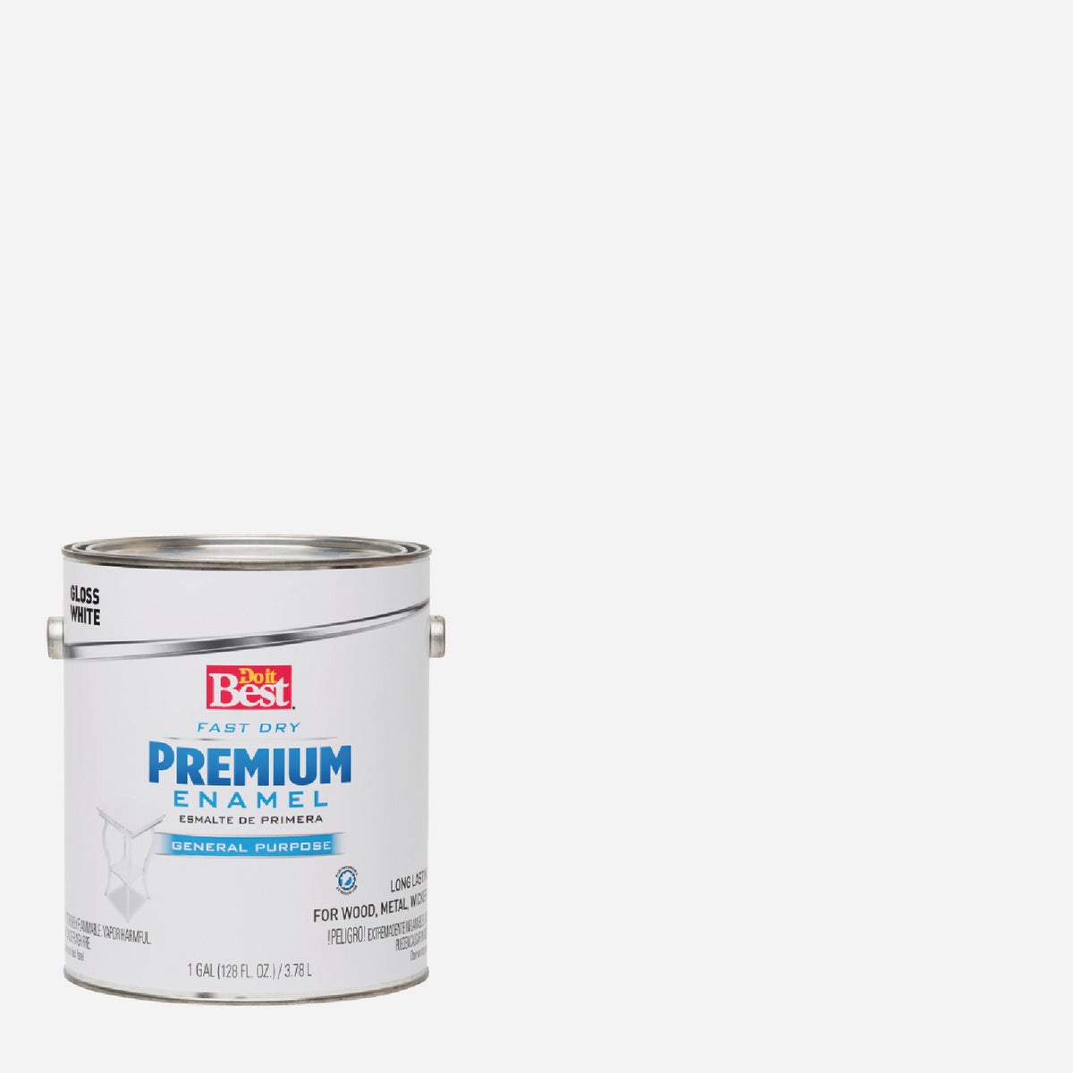 Do it Best Fast Dry Acrylic Latex Gloss Premium Enamel, White, 1 Gal.