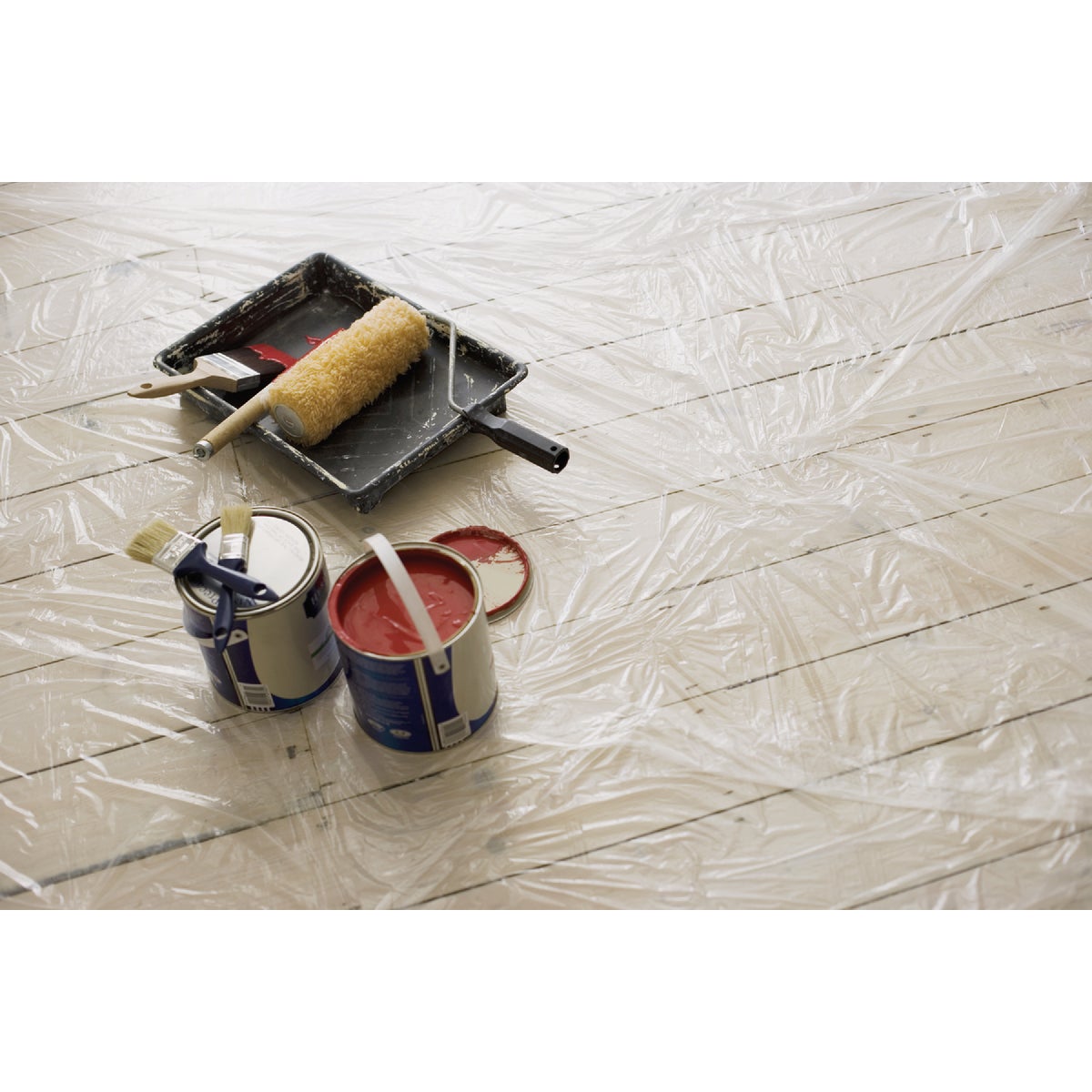 Do it Best 9 Ft. x 12 Ft. x .8 Mil. Plastic Drop Cloth (3-Pack) Image 3