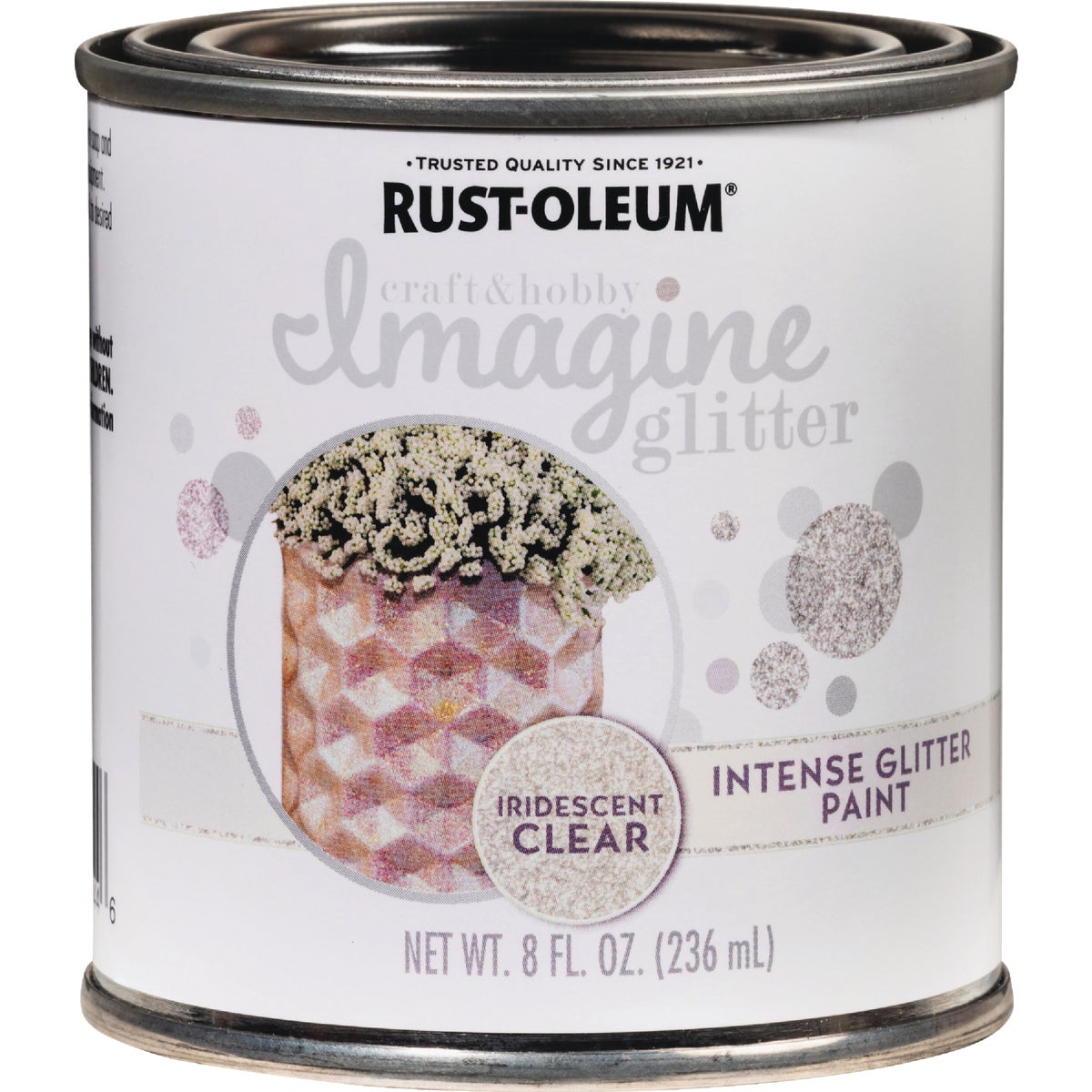 Rust-Oleum Imagine Craft & Hobby 8 Oz. Intense Iridescent Glitter Paint Image 3