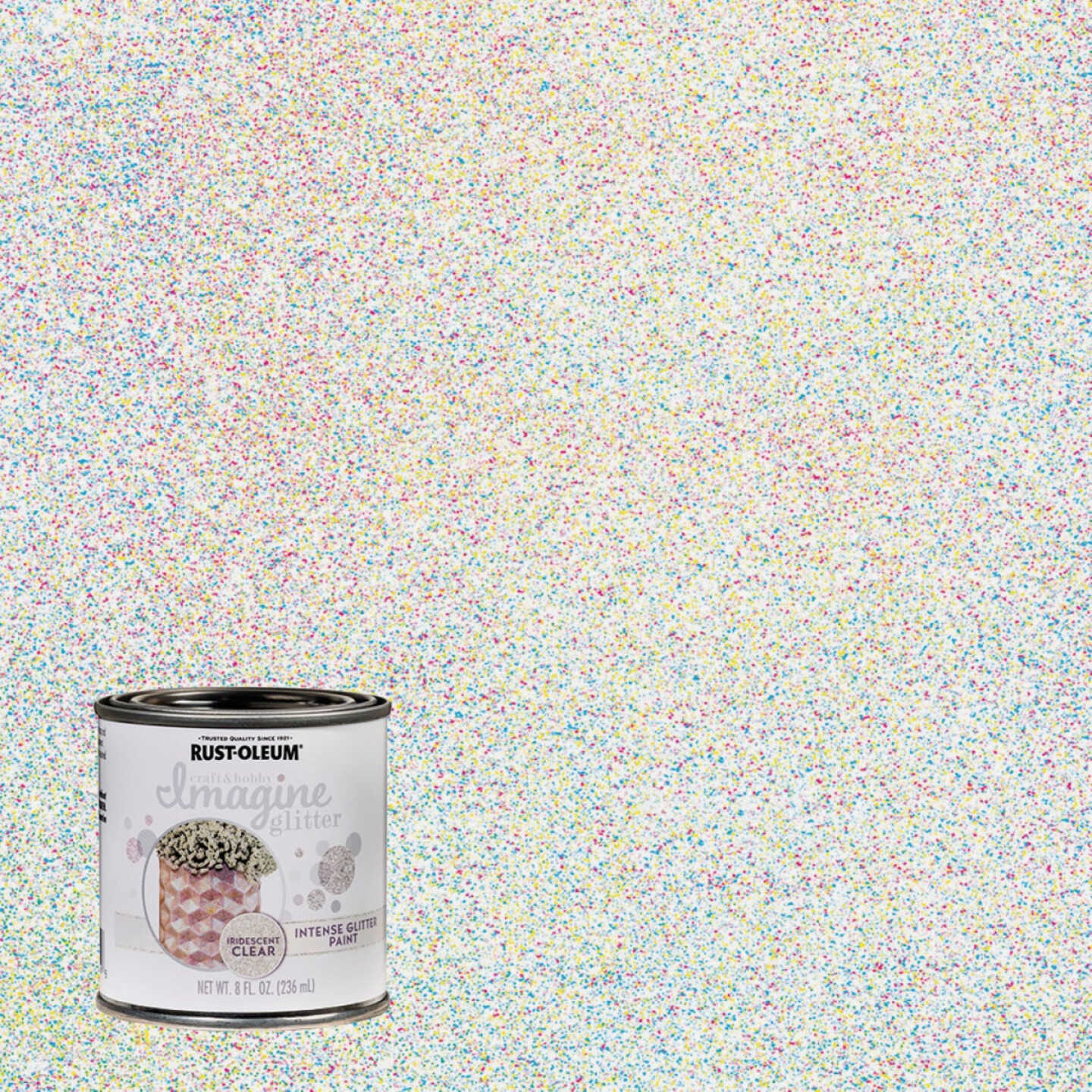 Rust-Oleum Imagine Craft & Hobby 8 Oz. Intense Iridescent Glitter Paint Image 1