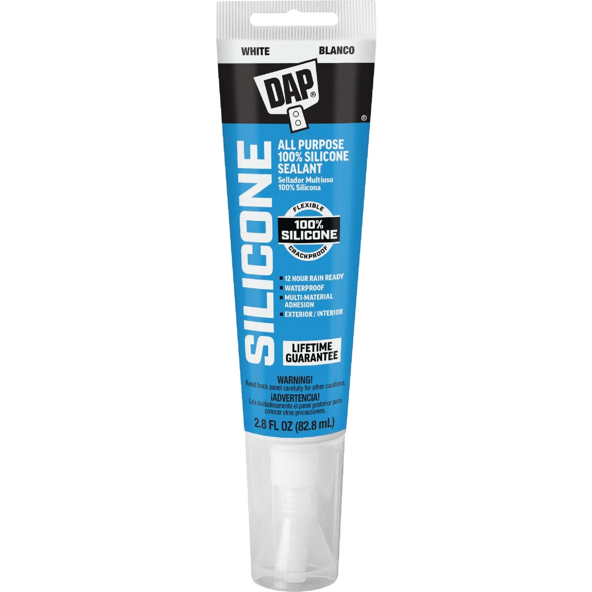DAP 2.8 Oz. Window, Door & Siding Silicone Sealant, White