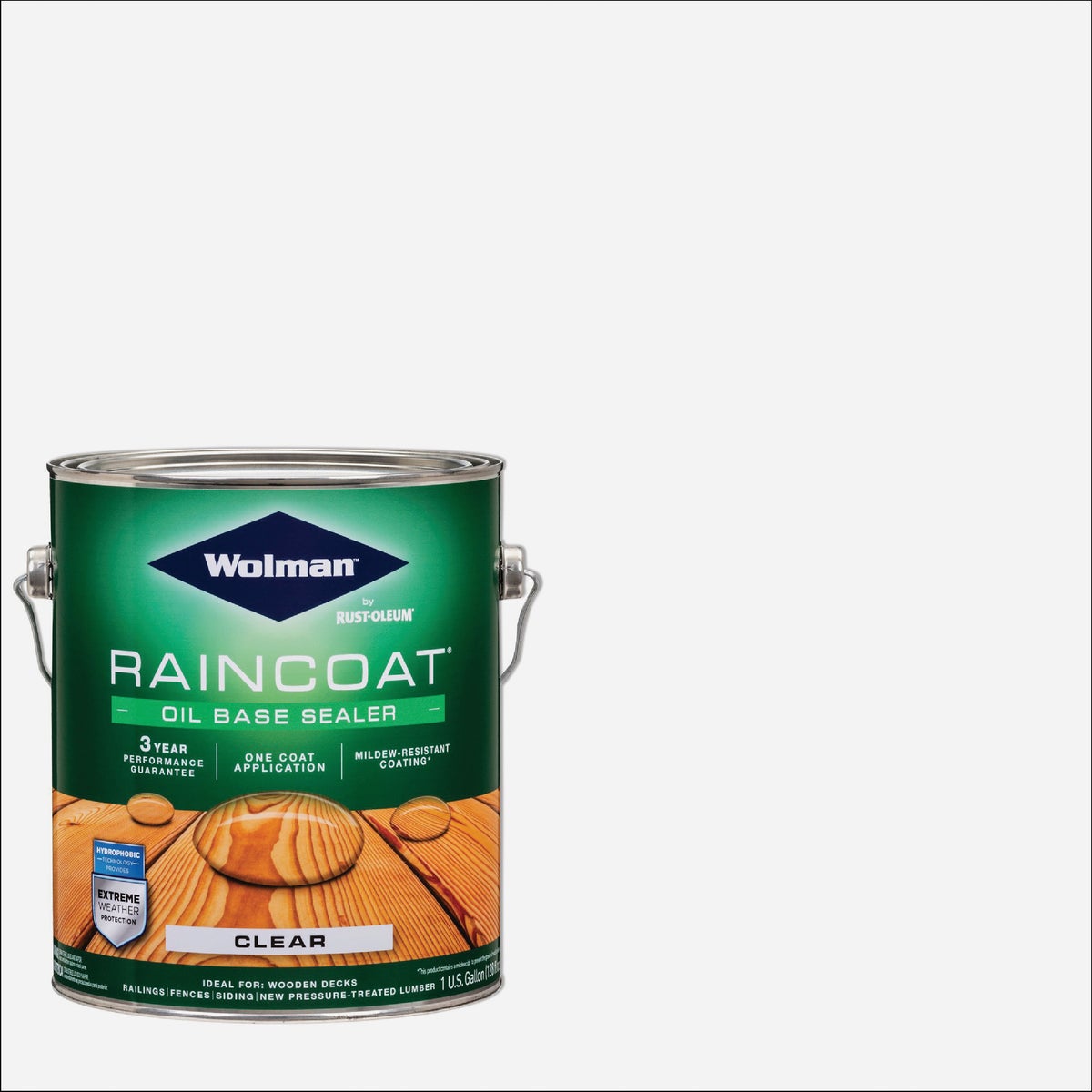Wolman RainCoat One Coat Alkyd/Oil Base Clear Sealer, Clear, 1 Gal. Image 1