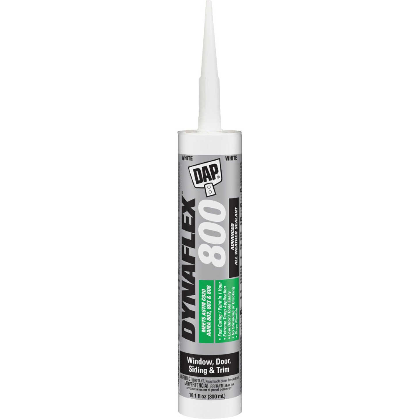 DAP Dynaflex 800 10.1 Oz. Advanced Window, Door, Siding, & Trim Polymer Sealant - White Image 1
